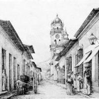 La Calle Colombia de Valencia en 1887, por Henrique Neun