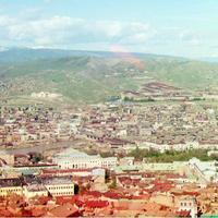 Vista de la parte occidental de Tbilisi en 1915 aprox.