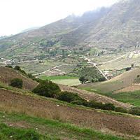 Sector alto de La Toma, cerca de Mucuchíes, que se medio asoma a la izquierda, en Mérida.
